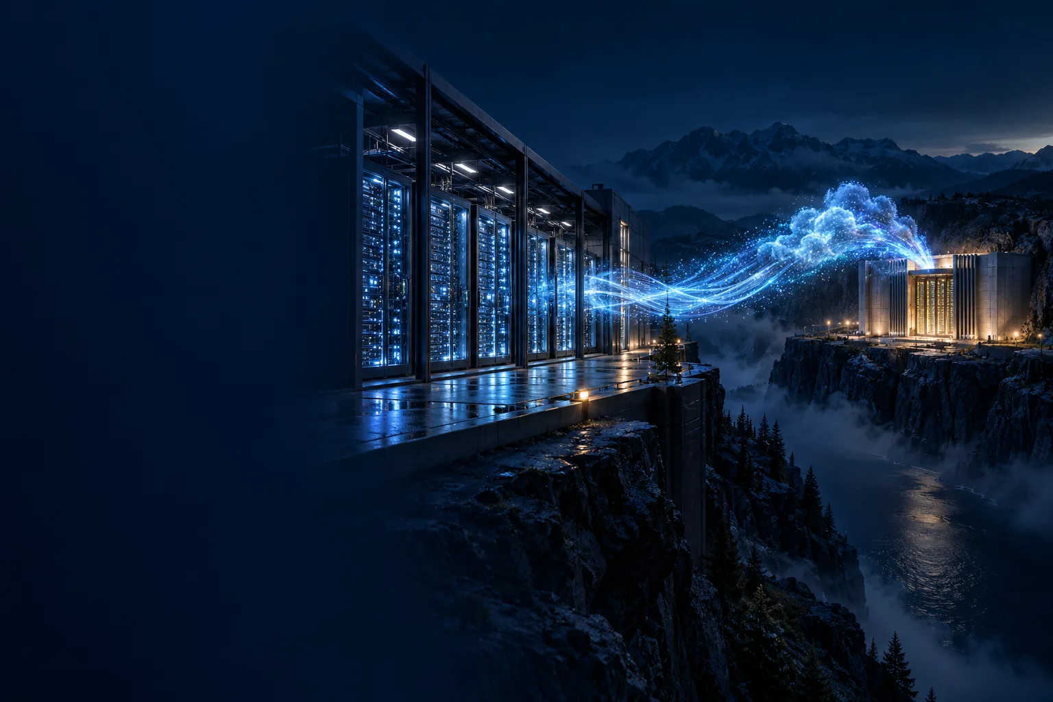 Illustration of separate recovery infrastructure and a protected cloud vault